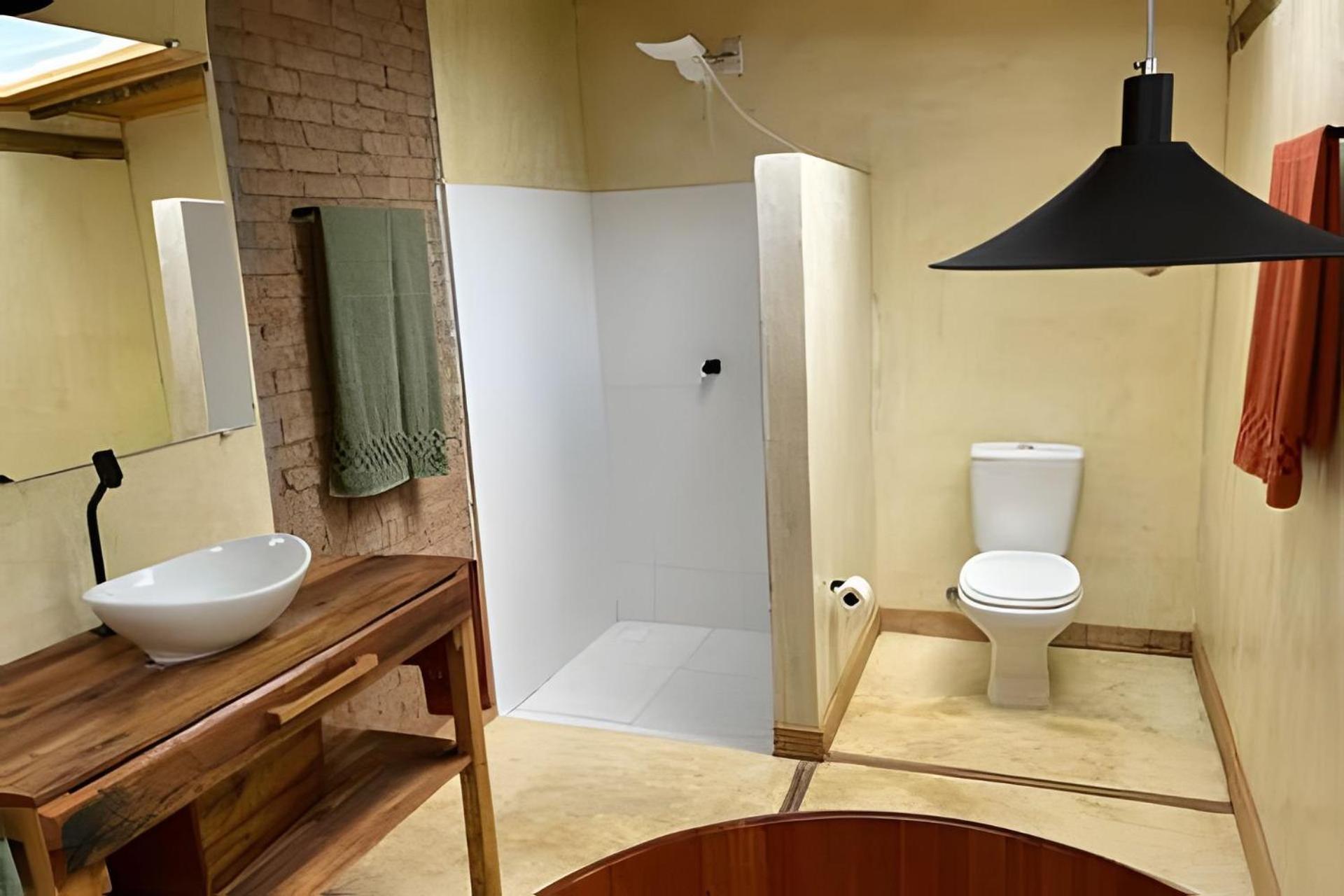 Sitio Santo Antonio - Chale 1 Com Ofuro Guest House Atibaia Eksteriør bilde